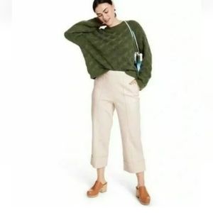 Rachel Comey for Target cropped cream cuffed pants